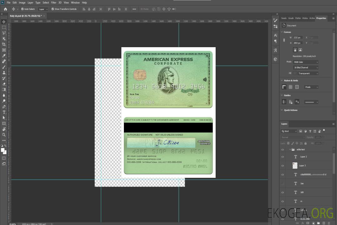 USA Californie Varo Bank Amex carte verte template USA Californie Varo Bank Amex carte verte template